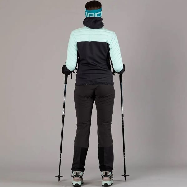 Veste de ski CMP WOMAN UNLIMITECH DOWN JACKET FIX HOOD ACQUA