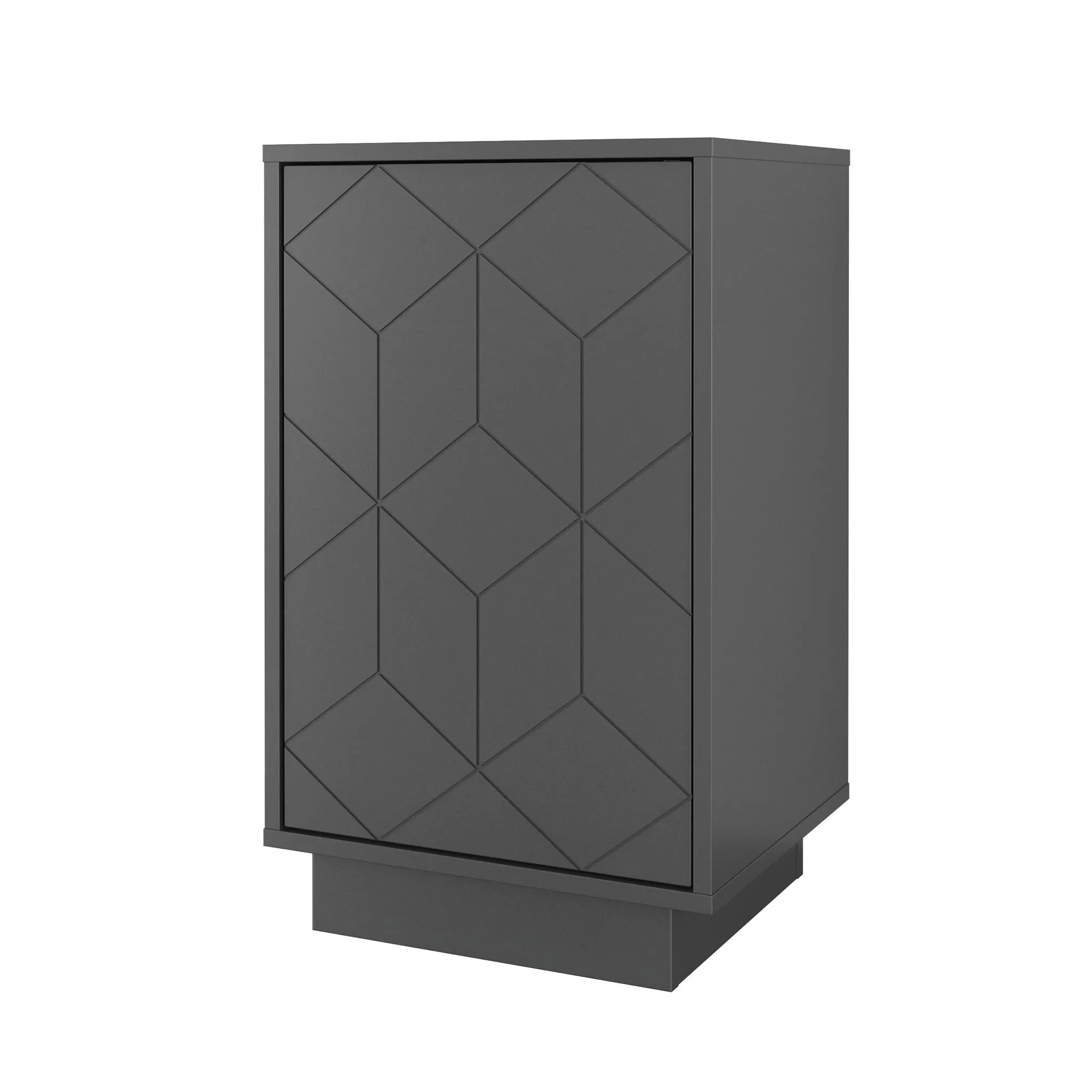 Nexera Table de Nuit - Gris Charbon