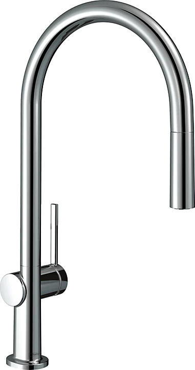 Mitigeur de cuisine avec douchette extractible chromé Hansgrohe Talis M54 H. 435 cm