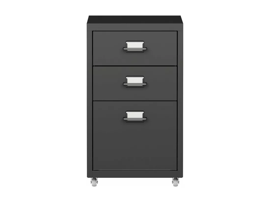 Caisson de bureau meuble noire 28 x 41 x 48 cm 03_0006333