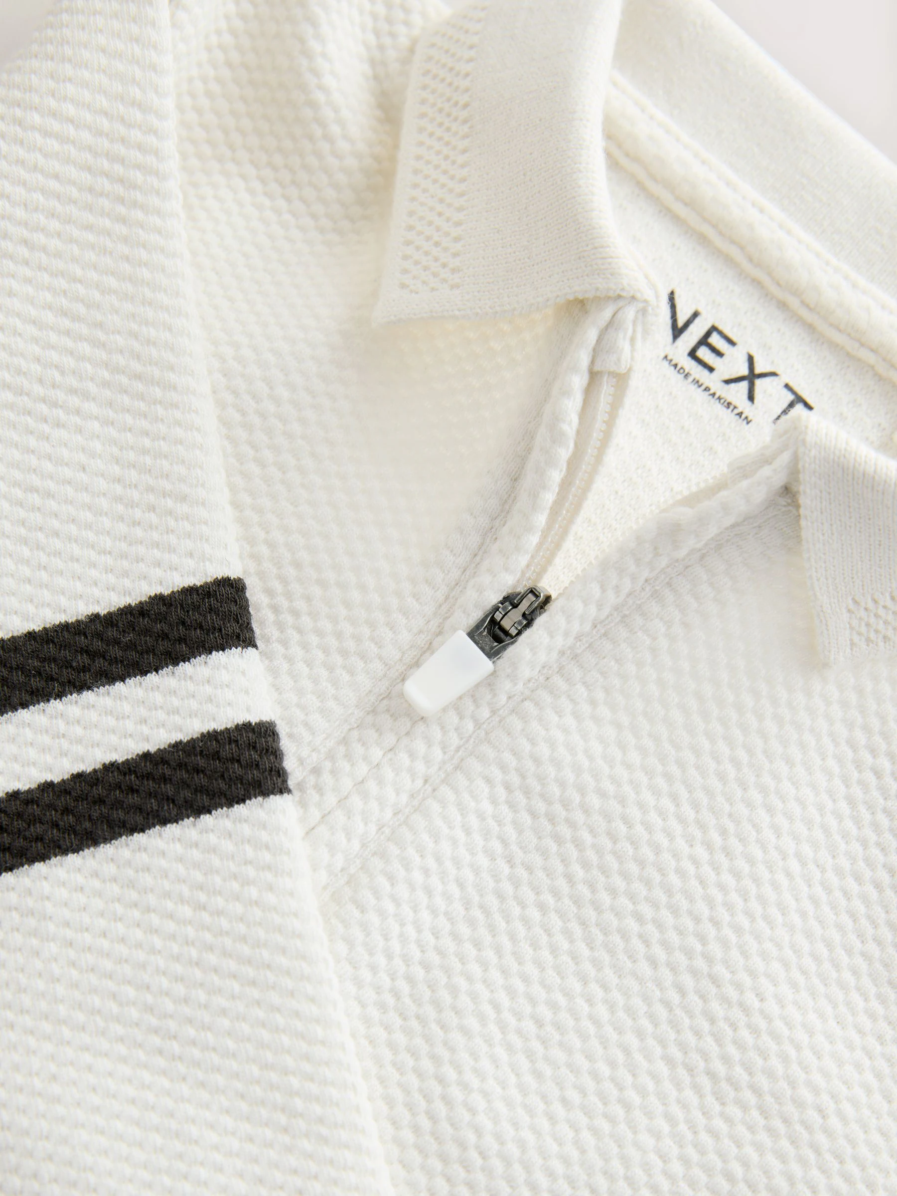 Grijs/witte rits - Set van poloshirt met lange mouwen en joggingbroek (3mnd-7jr)
