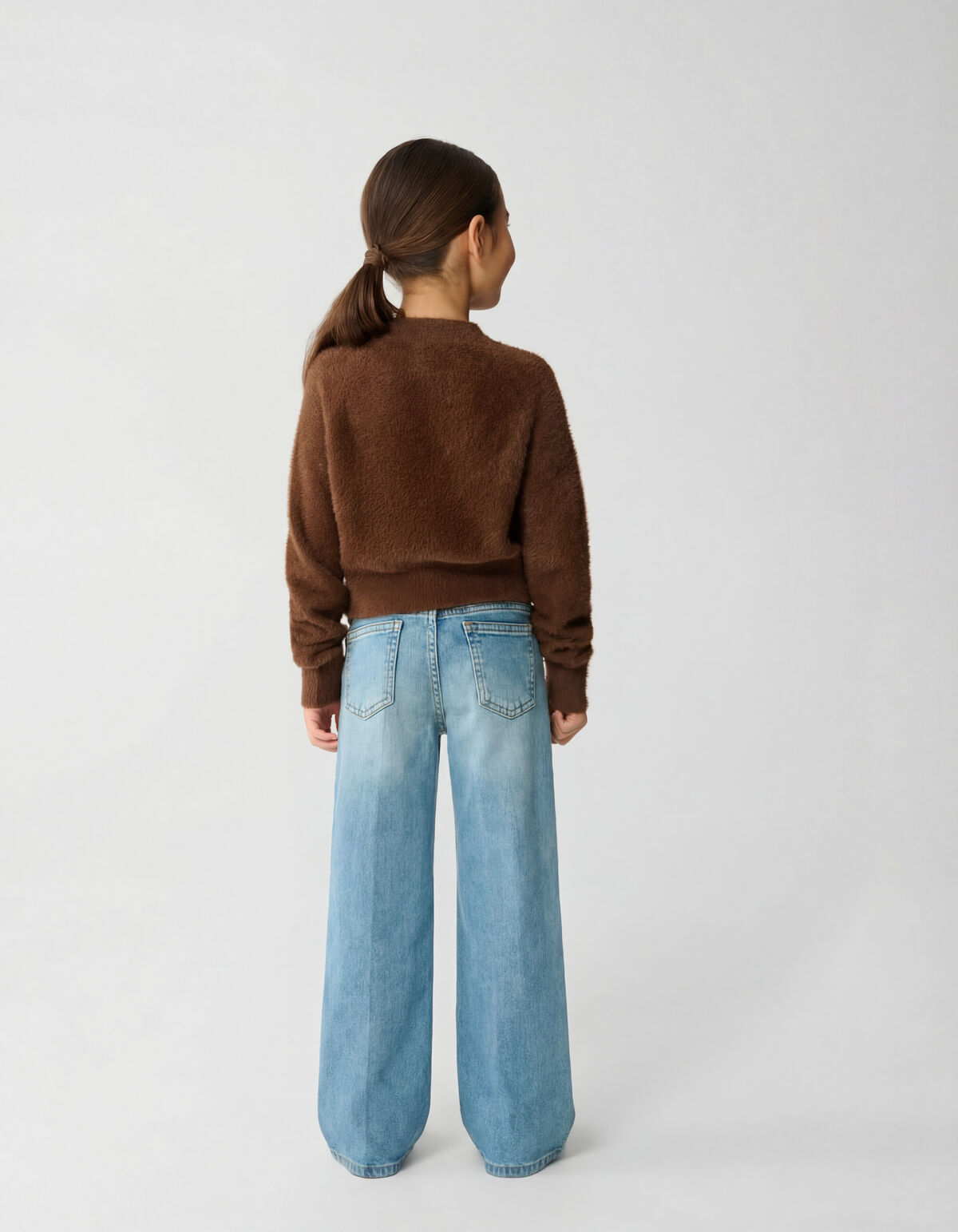 Flared Fit Jeans Blauw