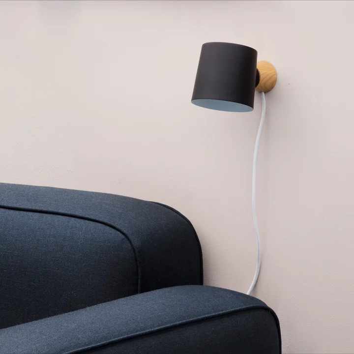Normann Copenhagen - Rise Wandleuchte, schwarz
