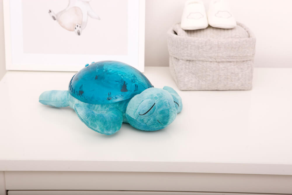 Cloudb Nachtlicht Tranquil Turtle™ Einschlafhilfe Schildkröte Aqua (wiederaufladbar)