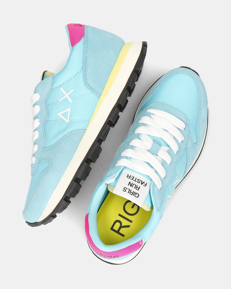 Sun 68 Ally Solid Nylon Lage sneakers  - blauw