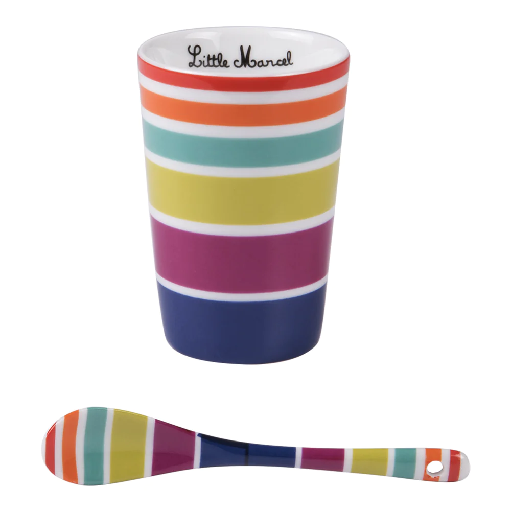 Coffret de 6 gobelets et ses cuillères Multico 15 cl Little marcel