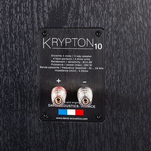 Enceinte colonne Davis Krypton 10 Noir vendue a l''unite