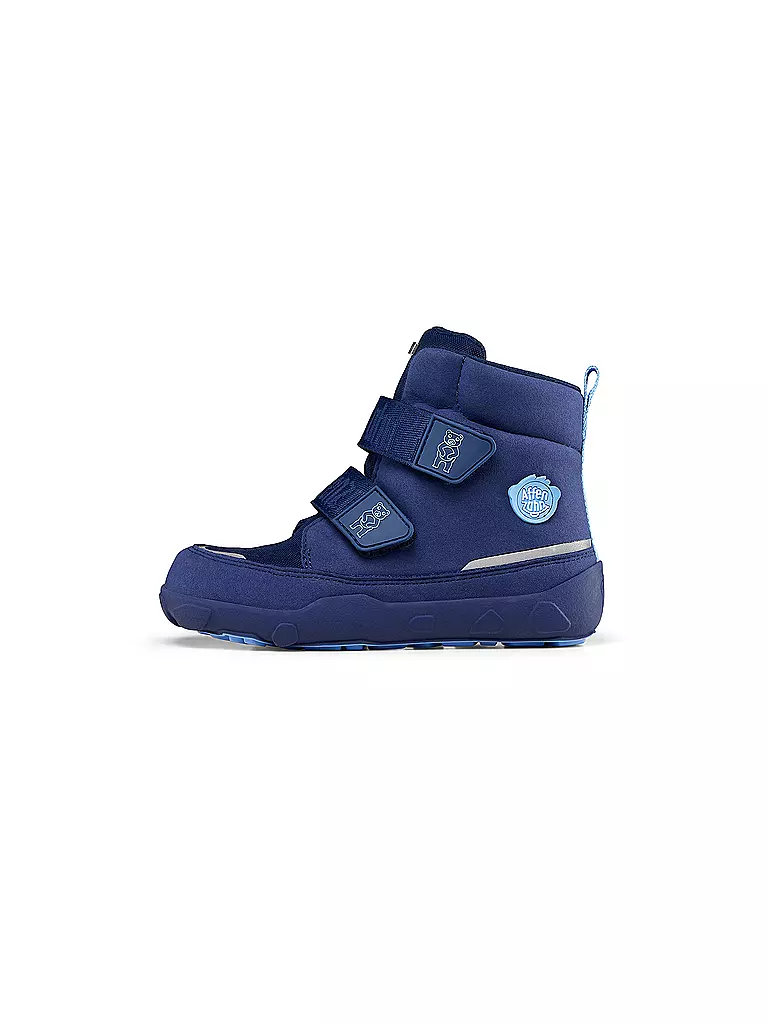 AFFENZAHN Kinder Winterstiefel VEGAN COMFY Bär dunkelblau