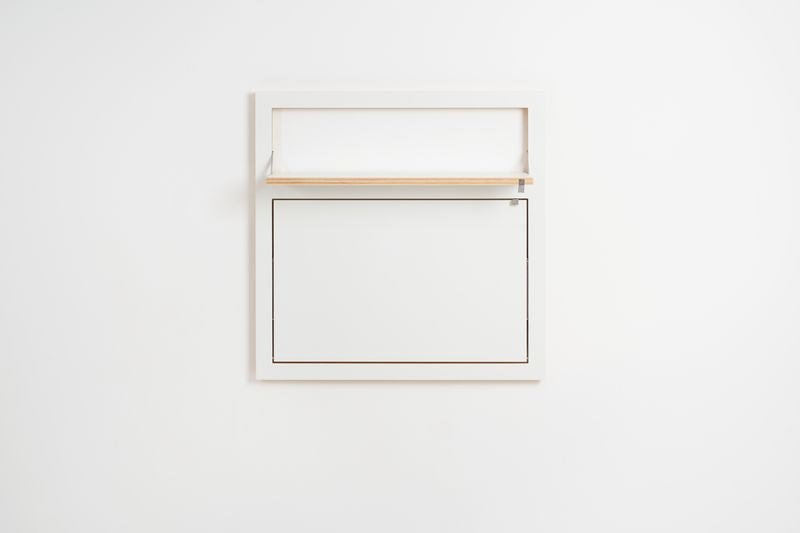 FlÃ¤pps Wandbureau|secretaresse 80x80-2 - Wit