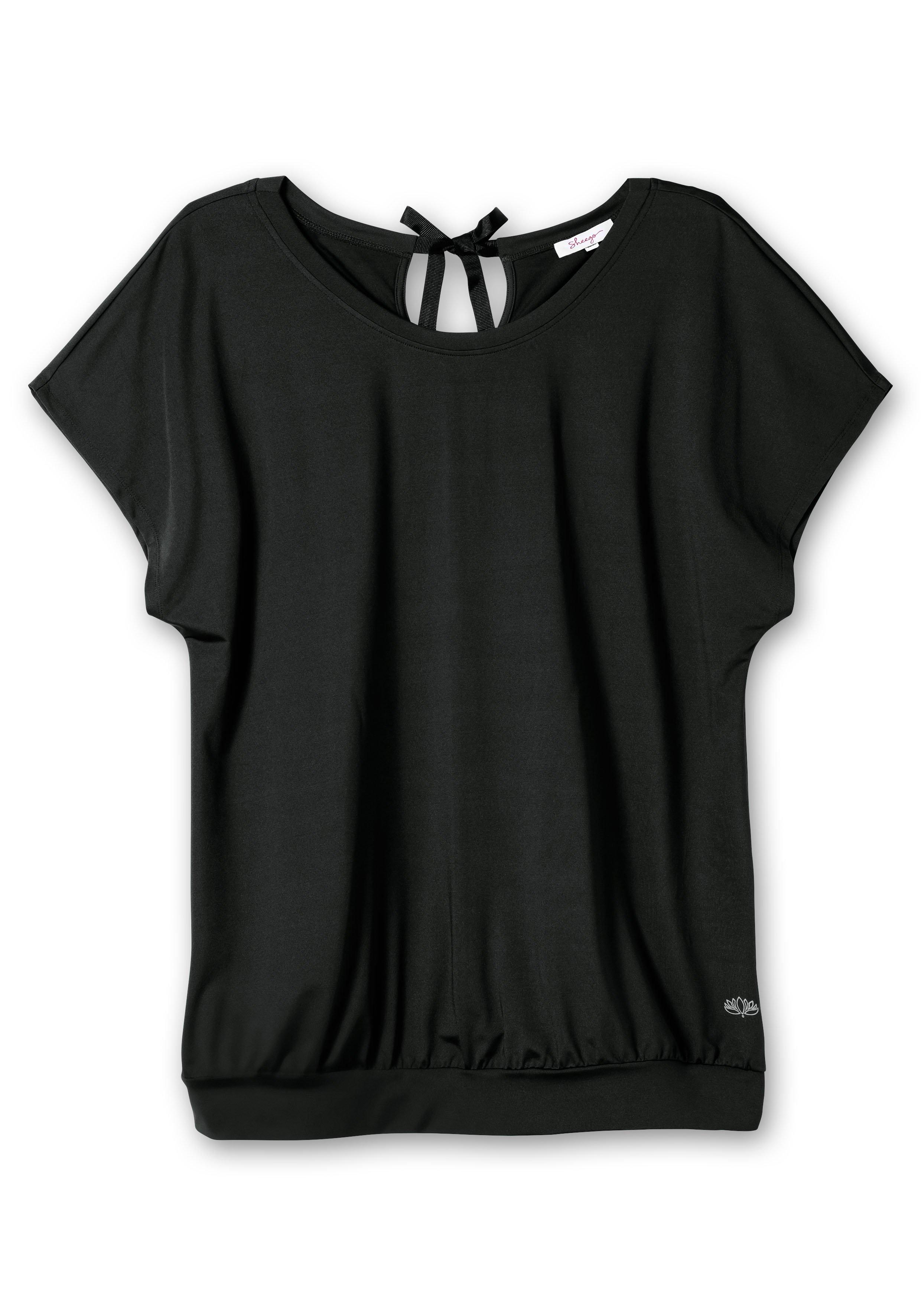 Funktionsshirt mit U-Boot-Ausschnitt