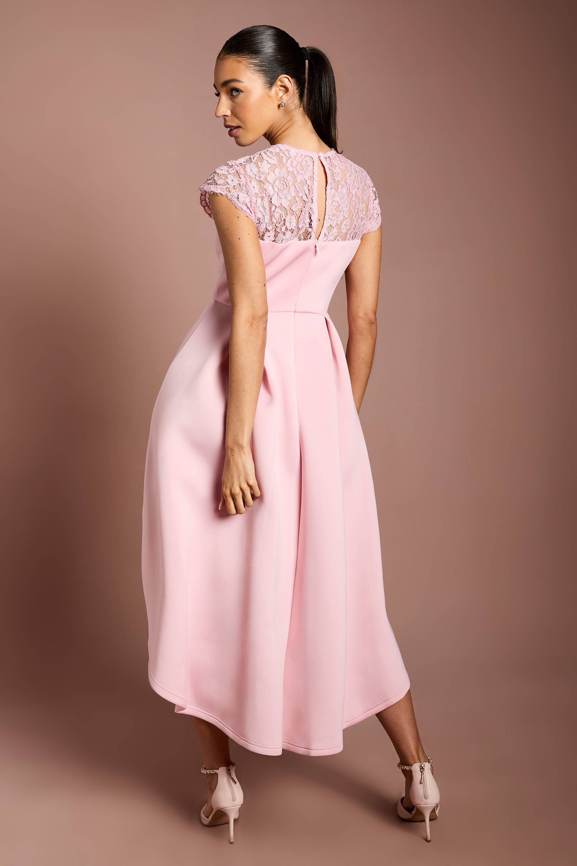 Coast Robe D'occasion Jupe Scuba Haut En Dentelle