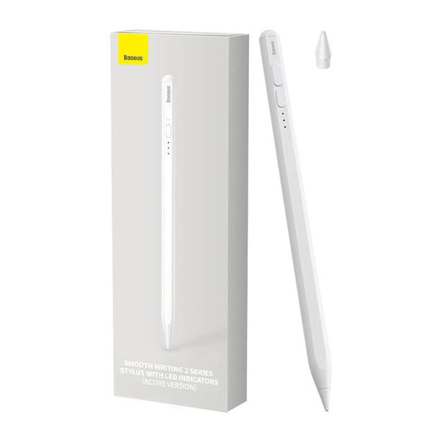 Baseus Smooth Writing 2 Stylus Pen med LED-indikatorer (hvid)