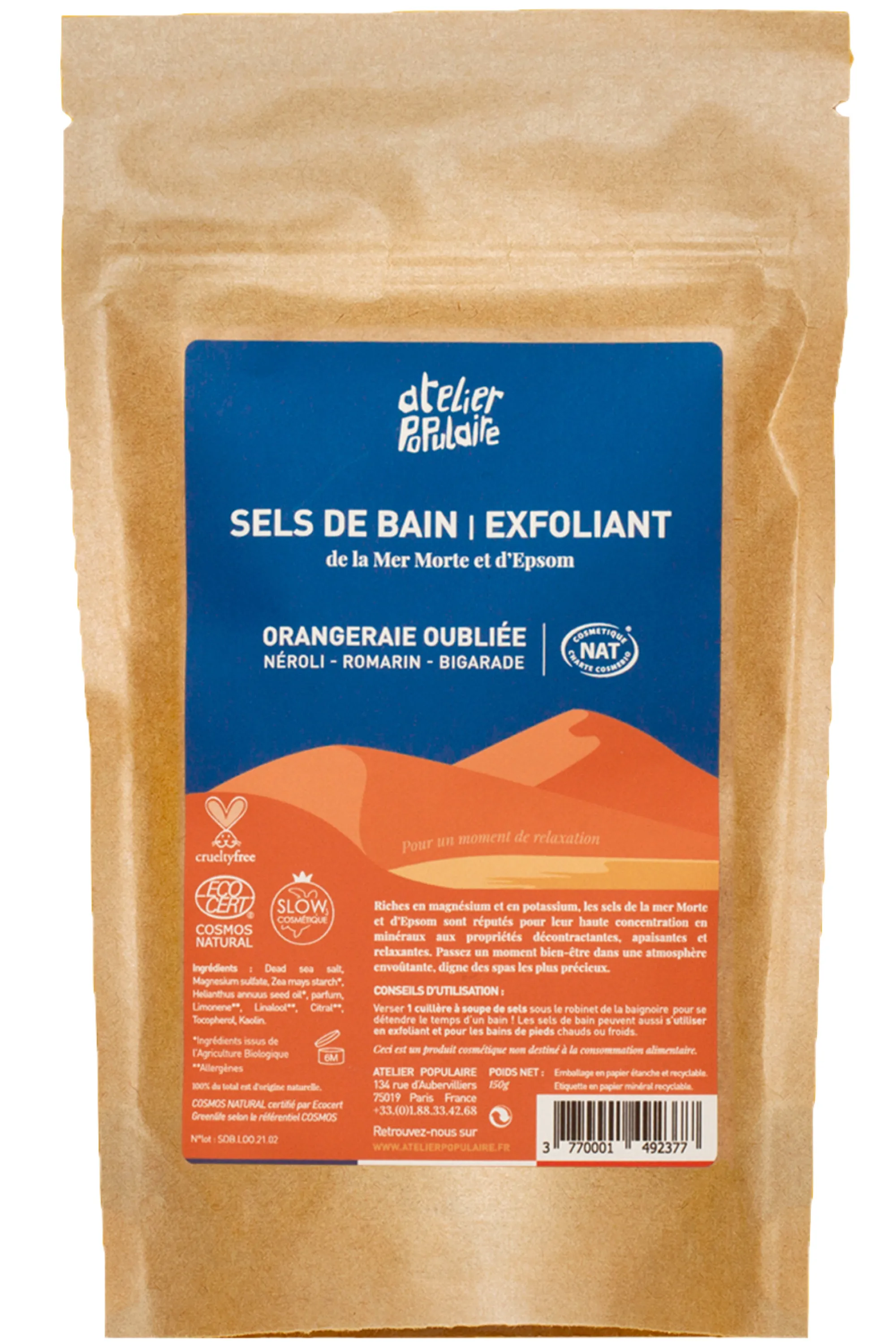 Atelier Populaire Sels de bain Orangeraie oubliée-150 g