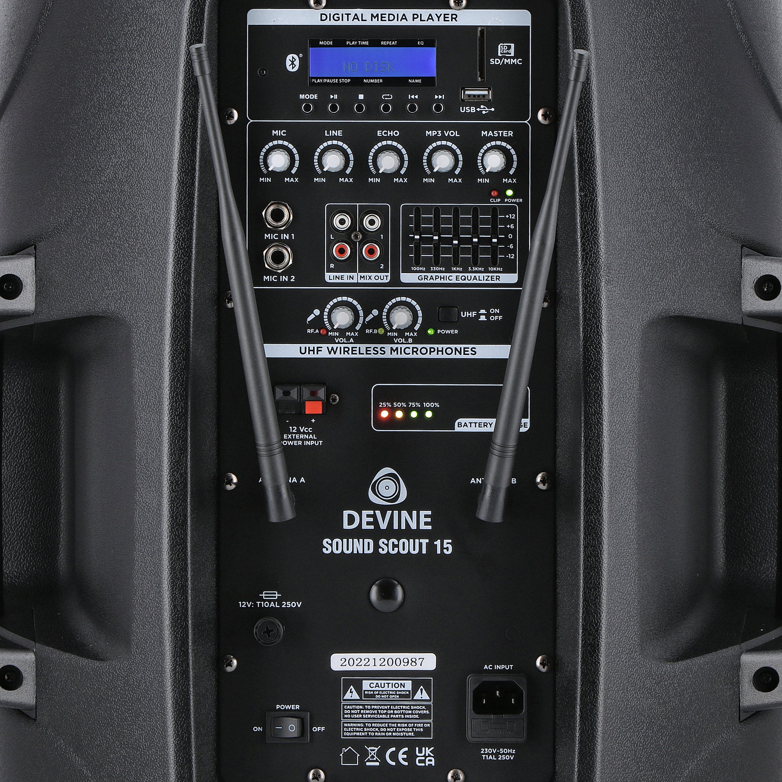 Devine Sound Scout 15A 15 inch mobiele accu-speaker