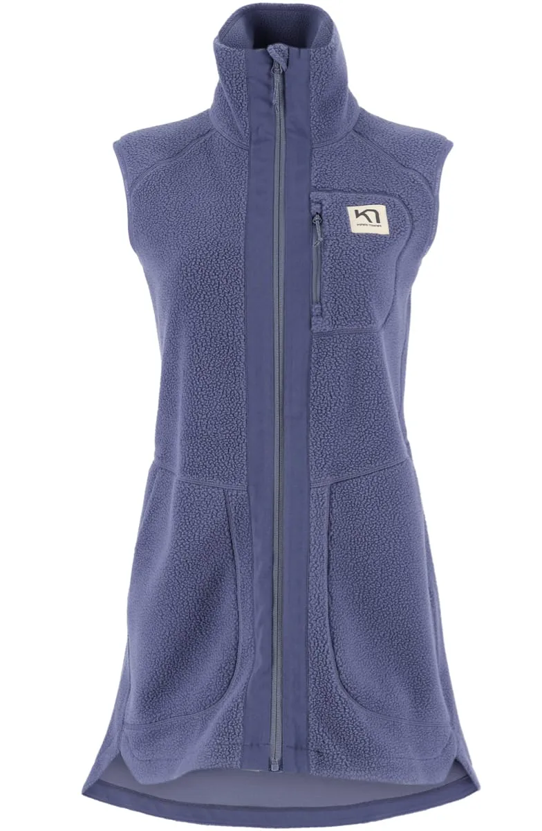 Kari Traa Women's Sanne Pile Vest Long Moon