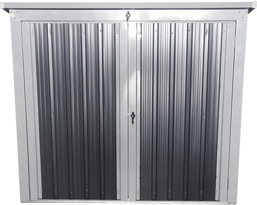 WESTMANN 2-baks afvalcontainer inclusief gasveren, 158 x 101 x 134 cm, antraciet