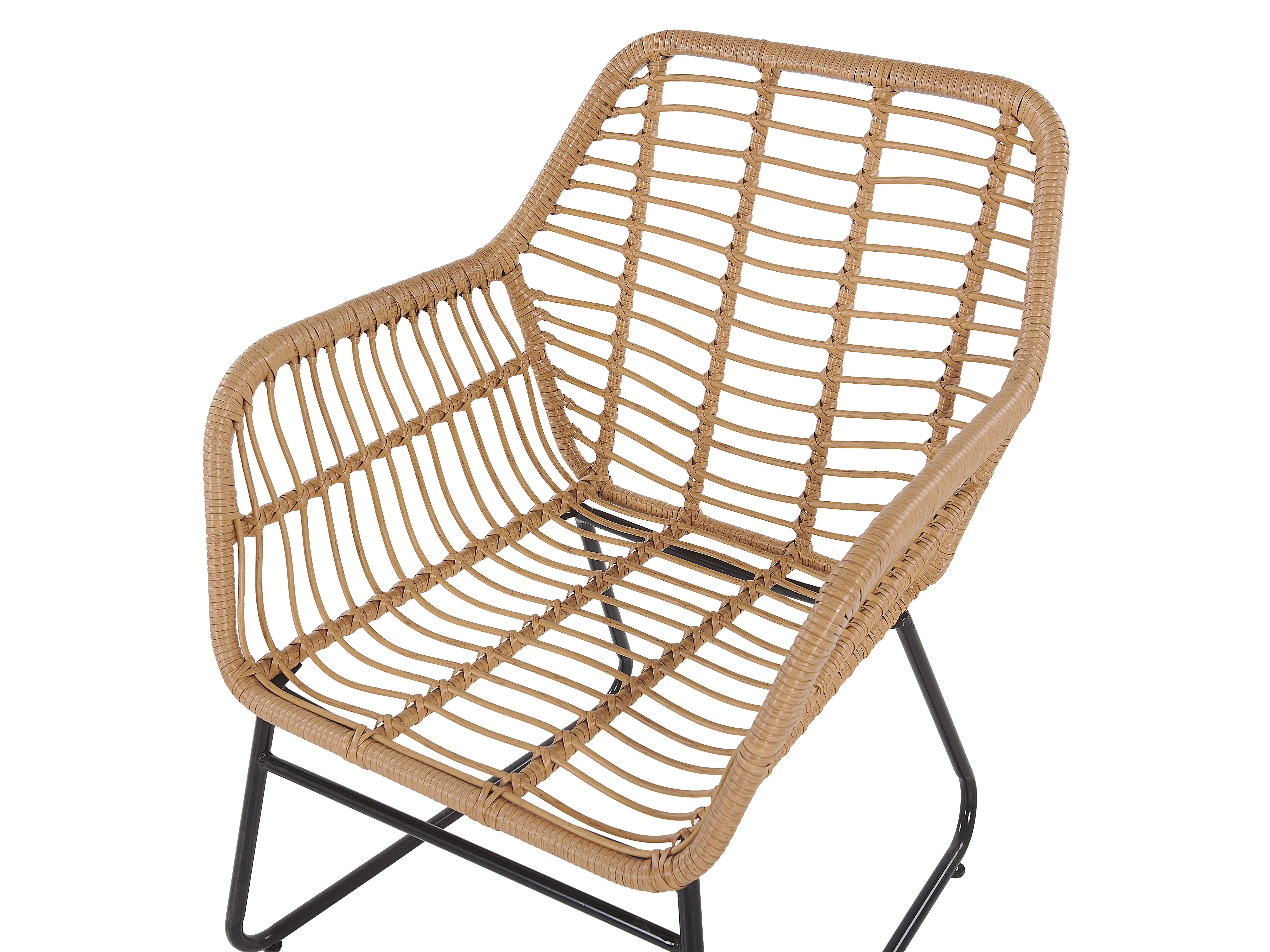 Loungeset met tafel 4-zits MINORI PE rotan Beige