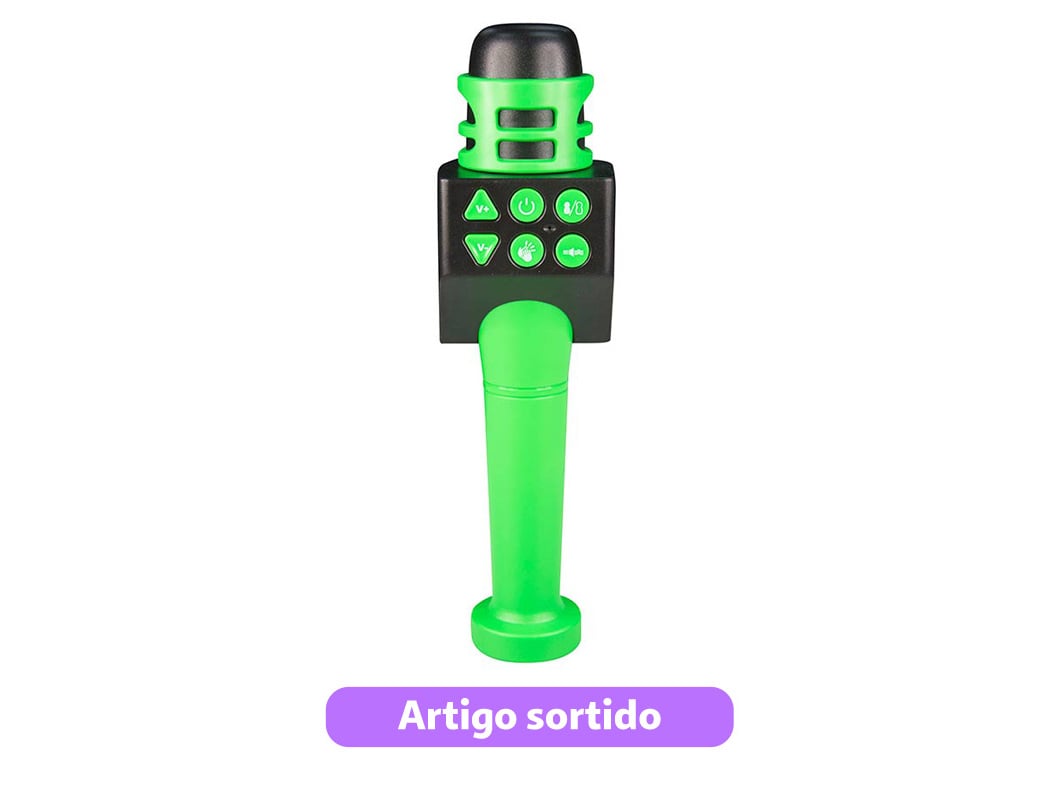MICROFONE DE KARAOKE ONE TWO FUN 7X7X24CM
