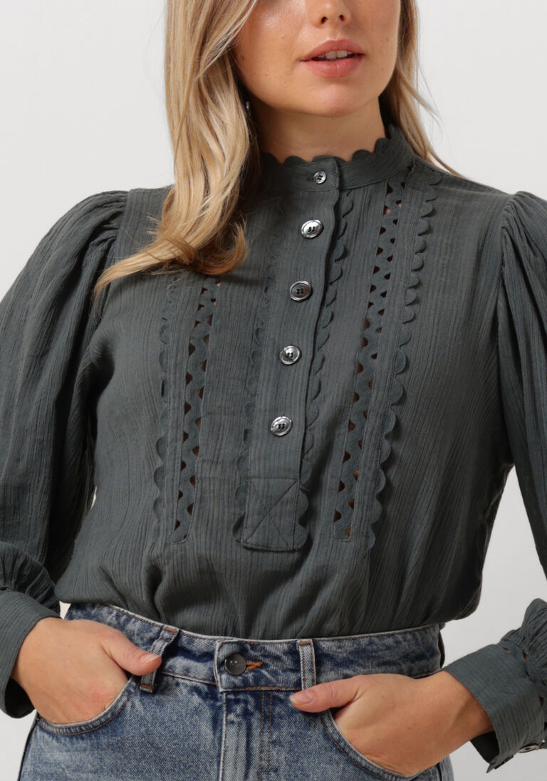 ANTIK BATIK donkergrijze antik batik blouse aya blouse