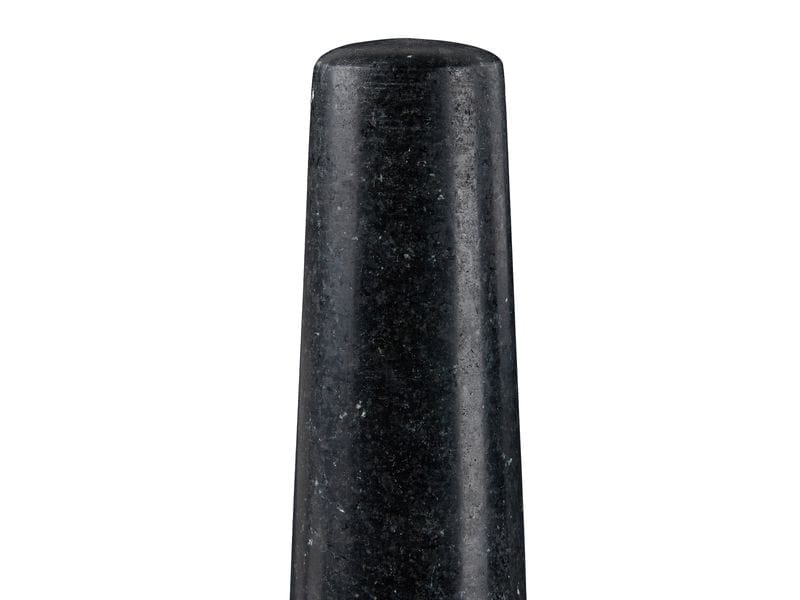 relaxdays Mörser mit Stössel 13 cm, Granit Küchenmörser und Stössel aus Granit