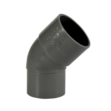 Martens bocht 45° PVC grijs 1x lijmverbinding 40x40 mm