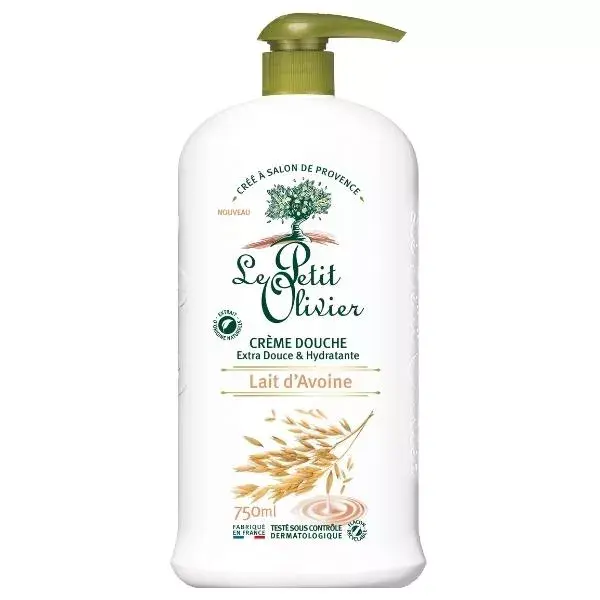 Le Petit Olivier - Creme de Banho Extra Suave - Leite de Aveia - Sem Sabão 750ml