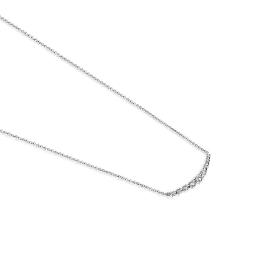 Colar Riviere em ouro branco com diamantes