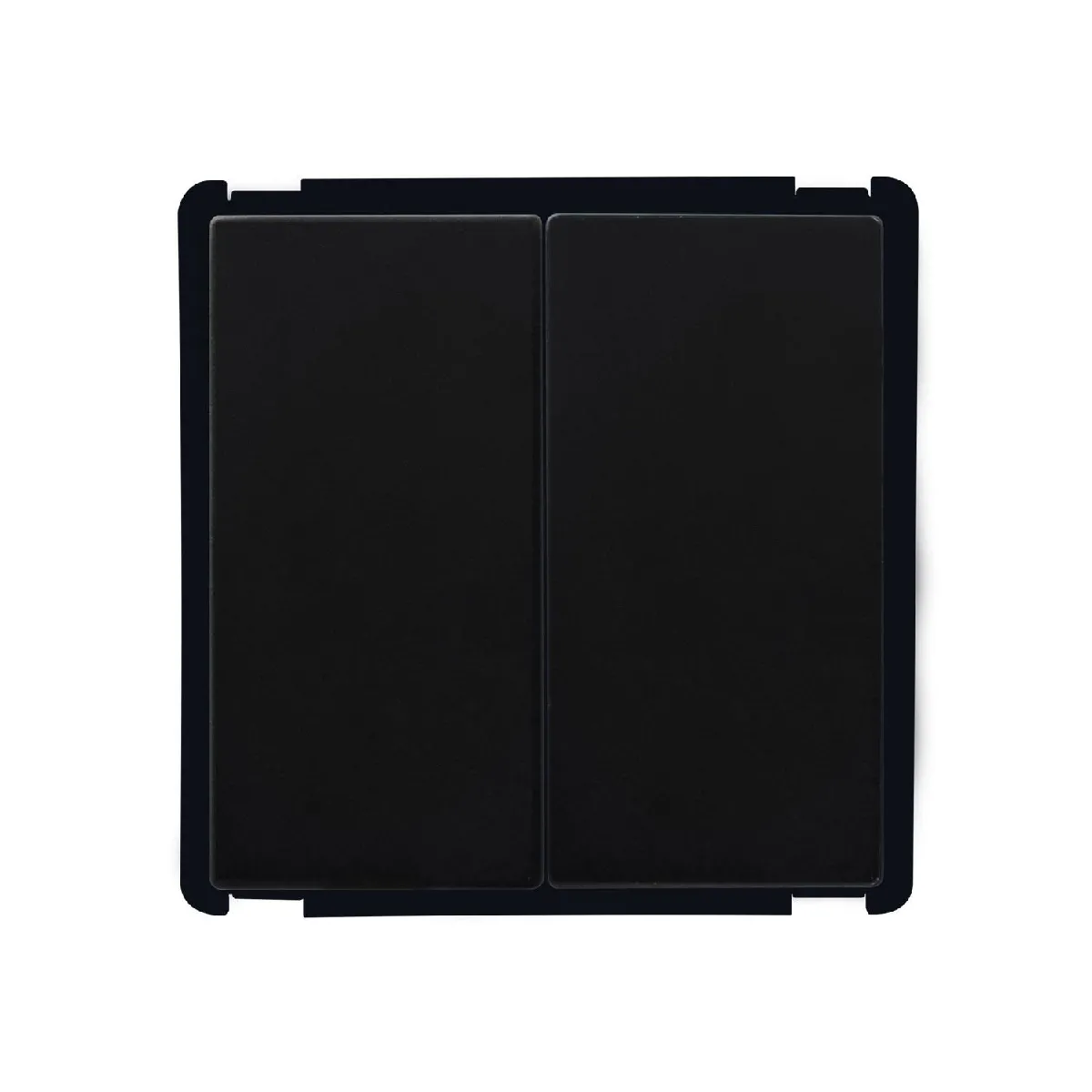 Ledkia Prise Double Obturateur Modern Blanc