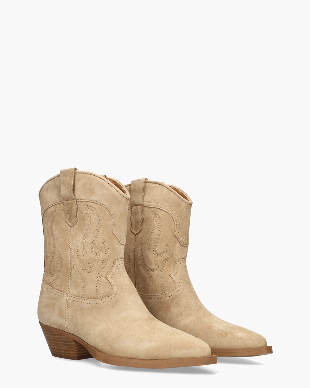 Alpe Western 5010 Beige Dames Enkelboots