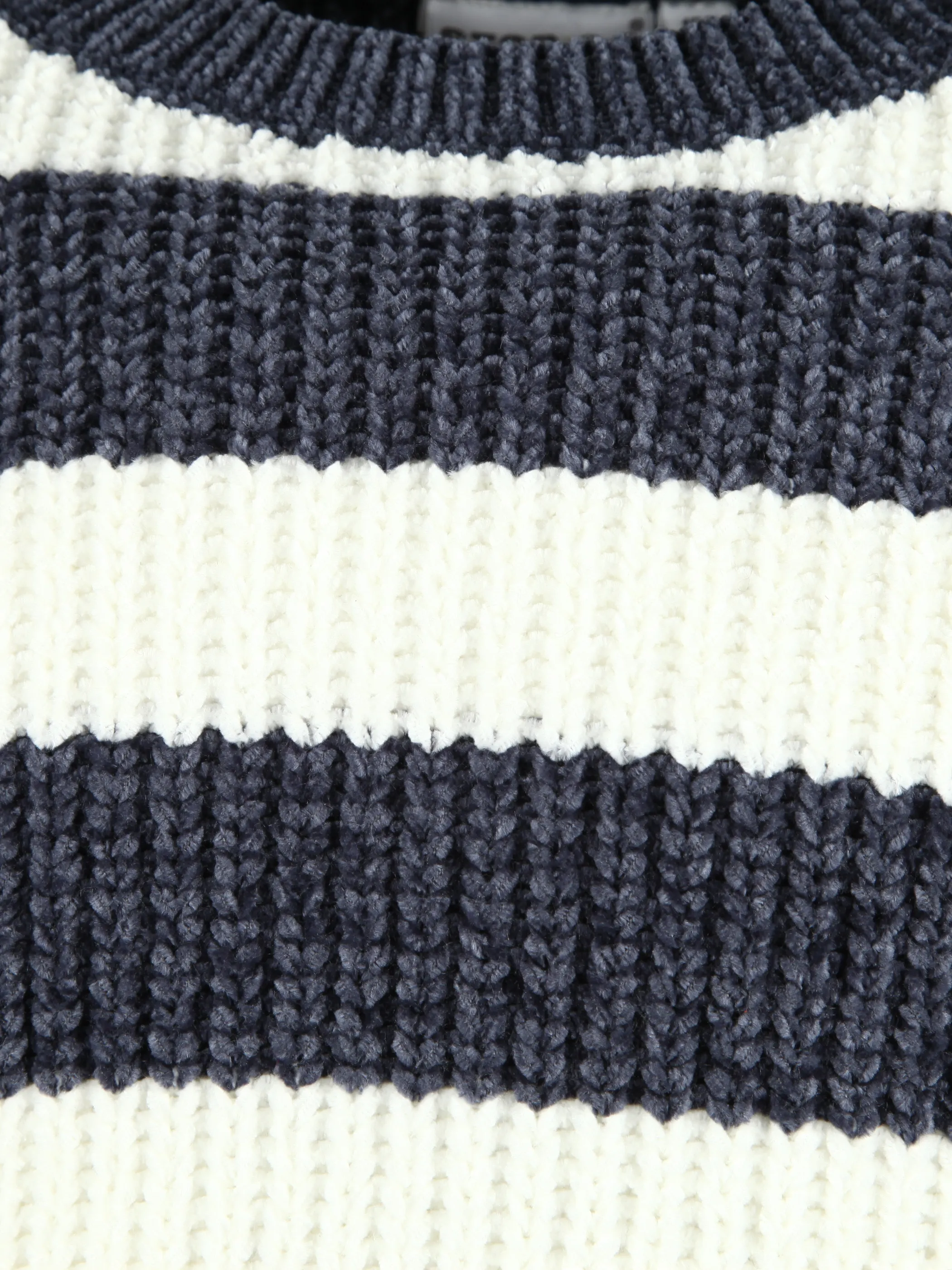 Mädchen Chenille Pullover mit Streifen