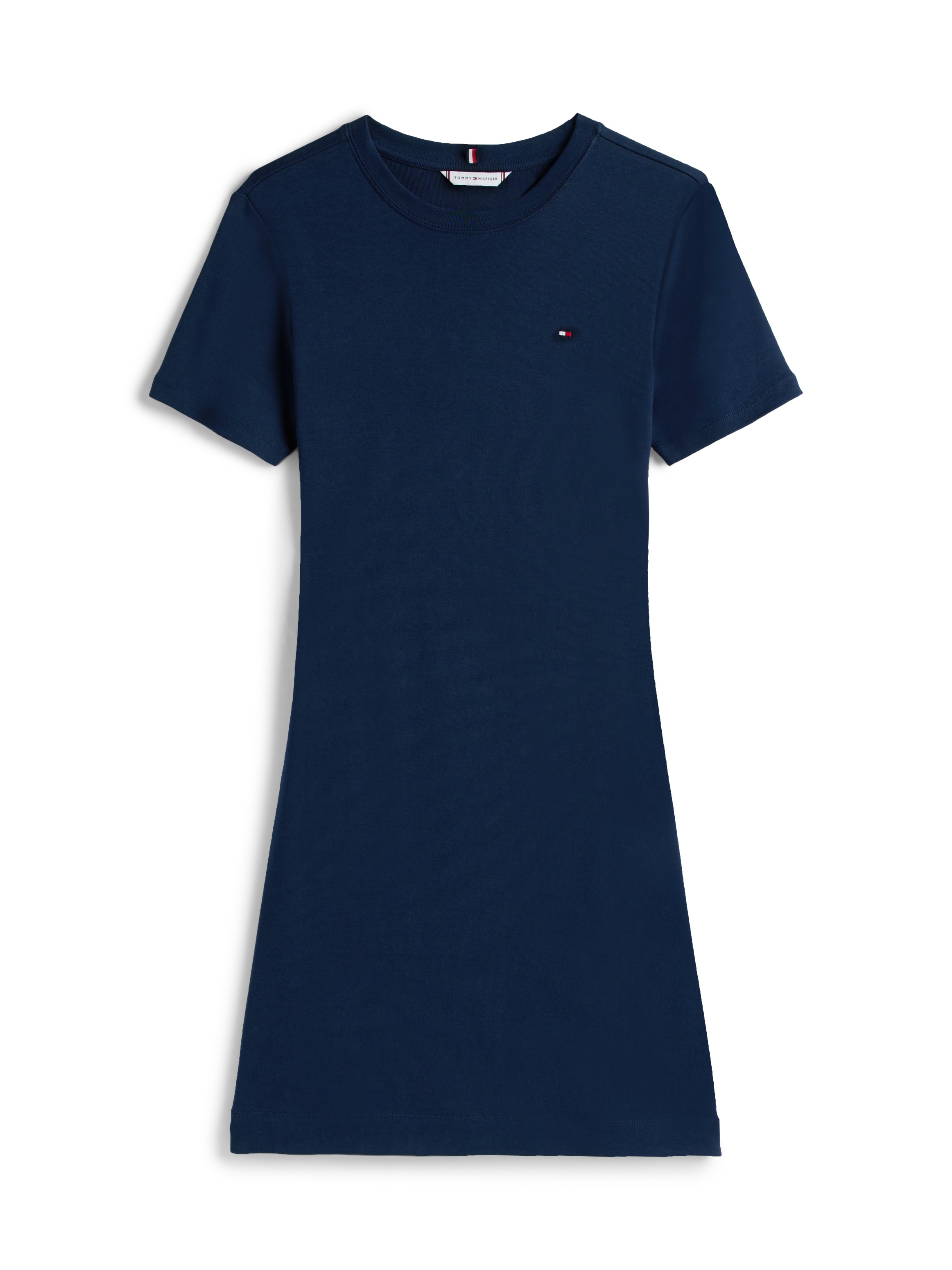 Tommy Hilfiger Shirtkleid »NEW CODY STR SLIM SHORT DRS SS« mit allover Streifendessin, Logo-Flag