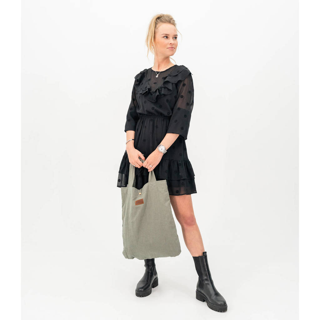 Mom Bag luiertas Linnen Hunter Green