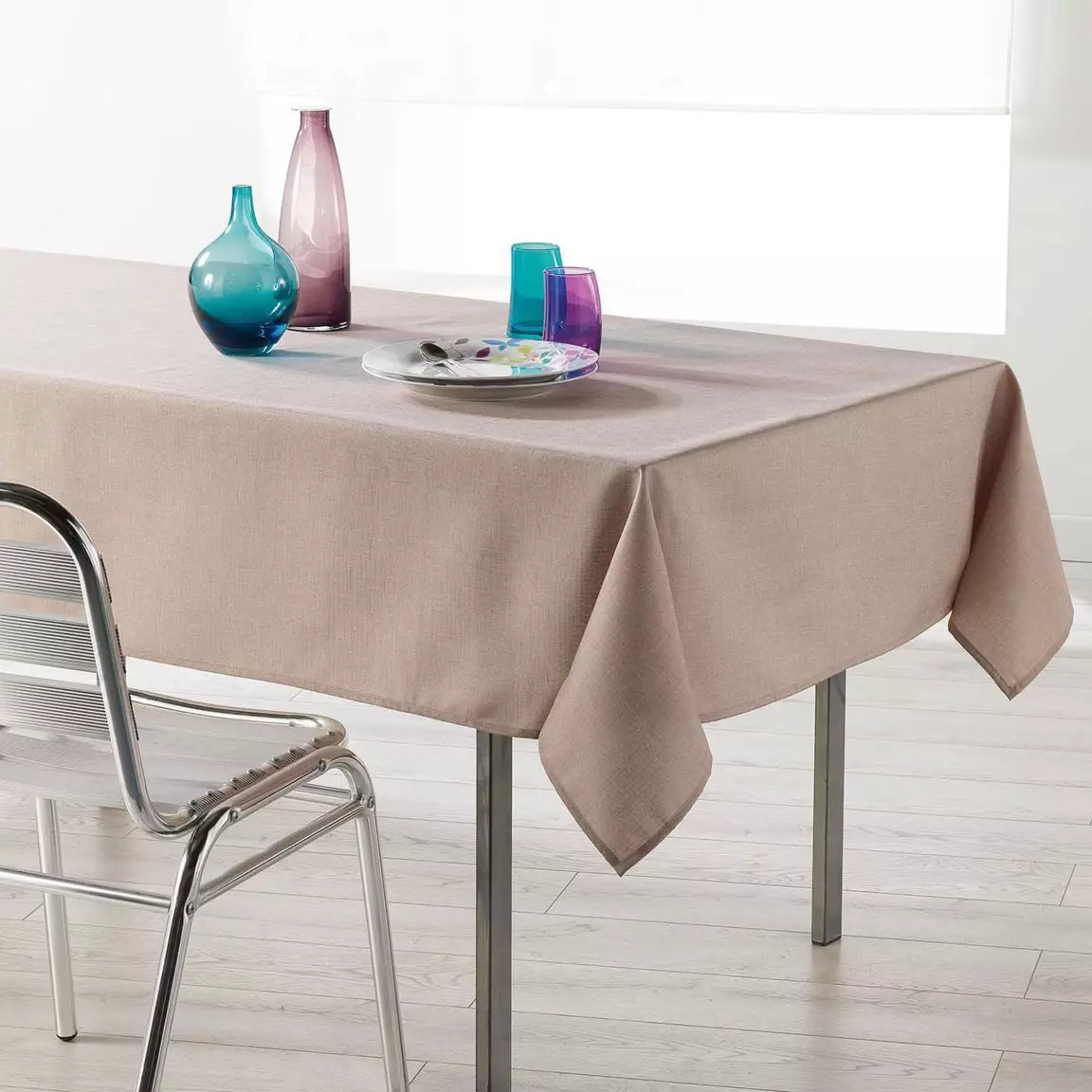 Nappe rectangulaire enduite (140 x 250 cm) Newton Lin