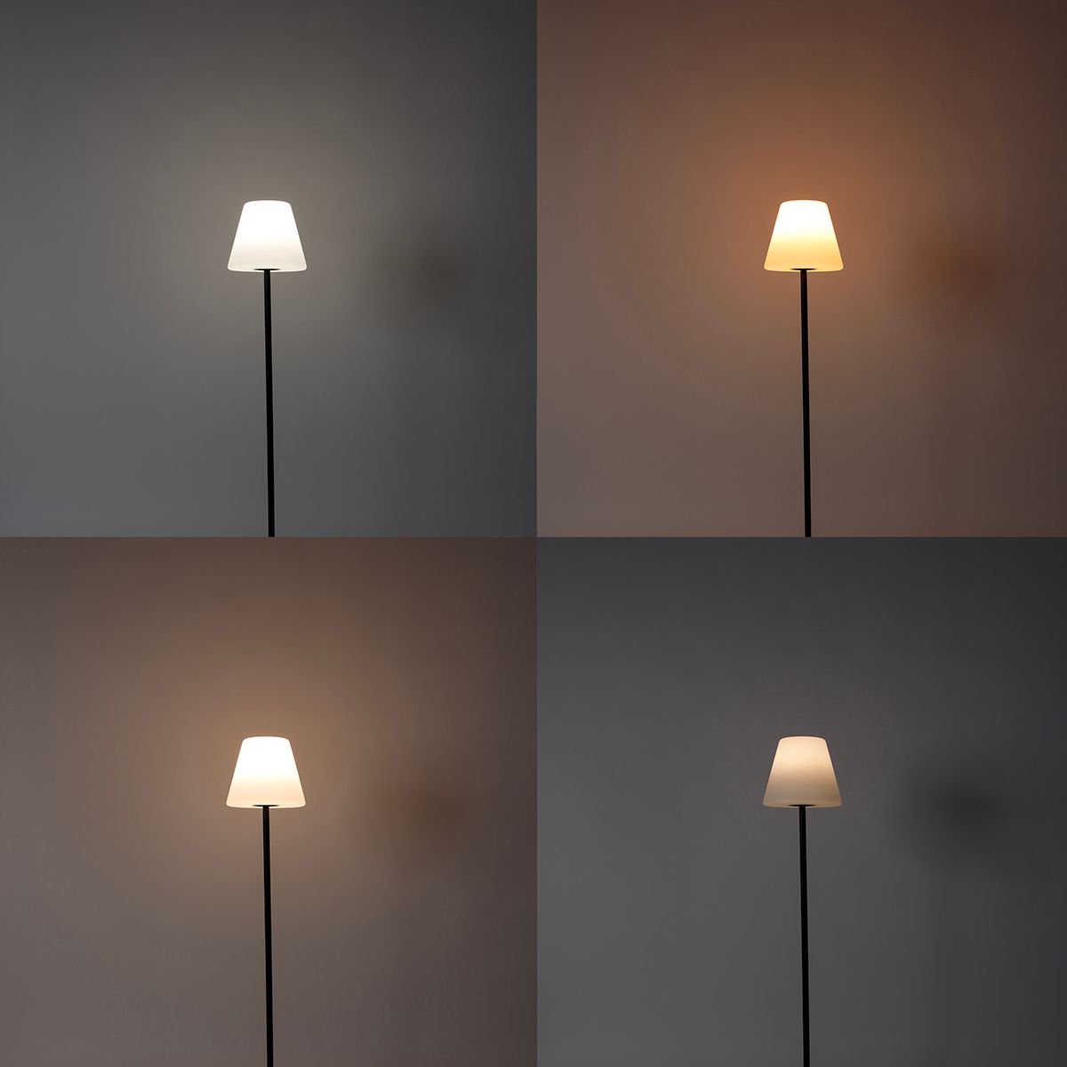Smart buiten vloerlamp zwart incl. Wifi A60 - Virginia
