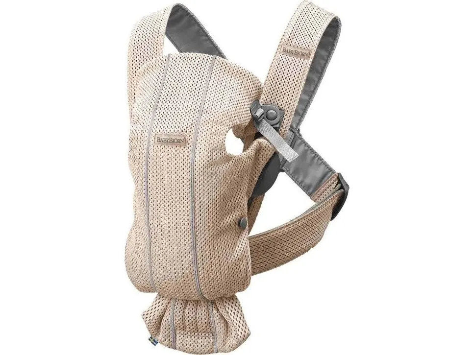 BabyBjorn BABYBJORN MINI 3D Mesh bæresele, Pearl Pink