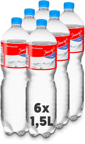 Jeden Tag Mineralwasser Classic 6x1,5 l PET (EINWEG)