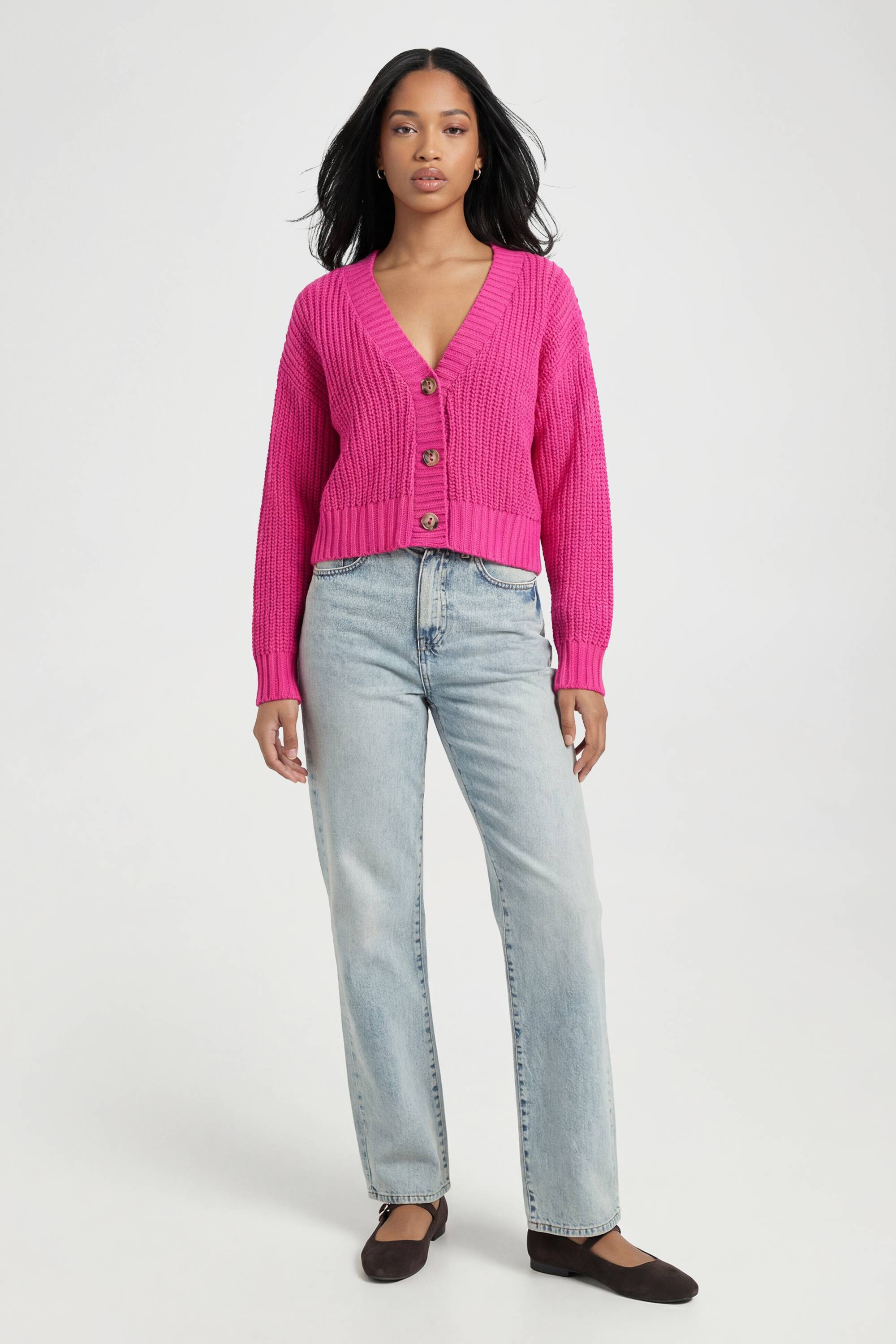 boohoo Gilet Court Boutonné Côtelé