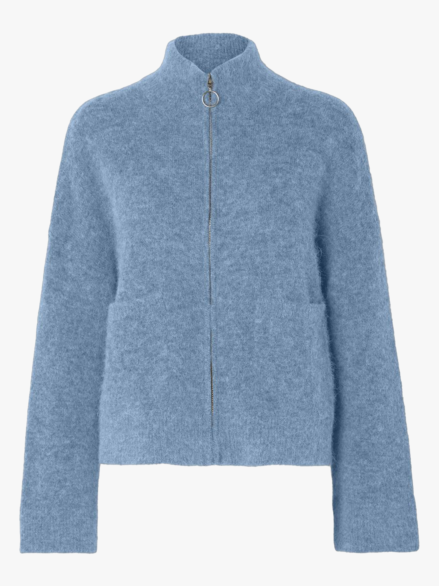 Sia Ras Long Sleeve Knit Zipper Cardigan