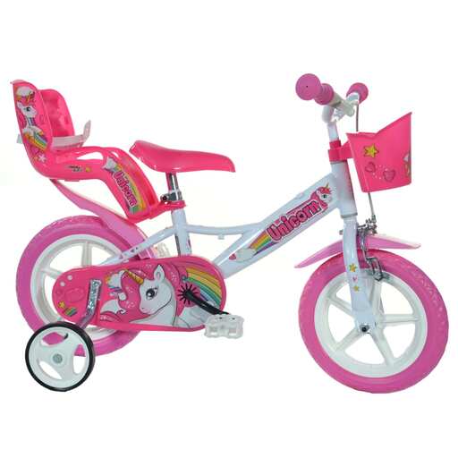 Bicicleta Dino Unicórnio de 12 polegadas