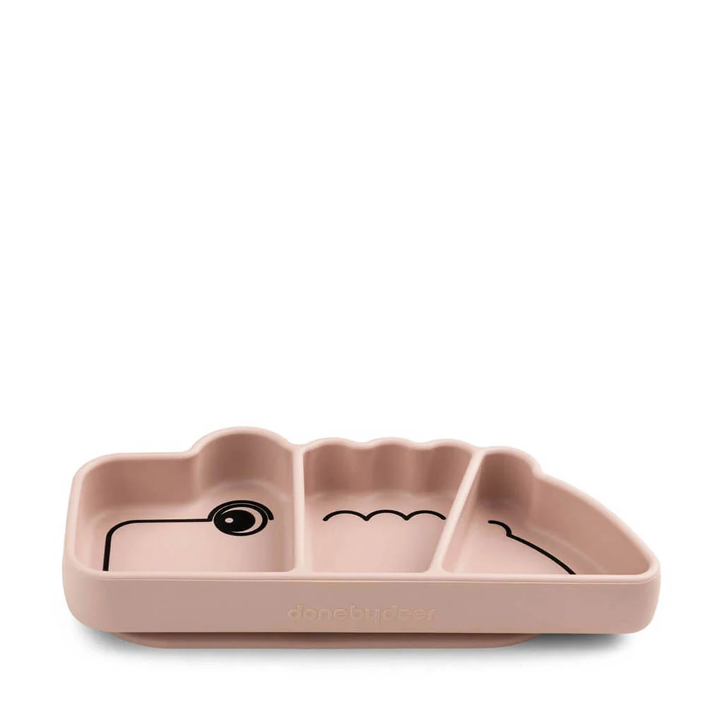 siliconen Stick&Stay snackplate Croco