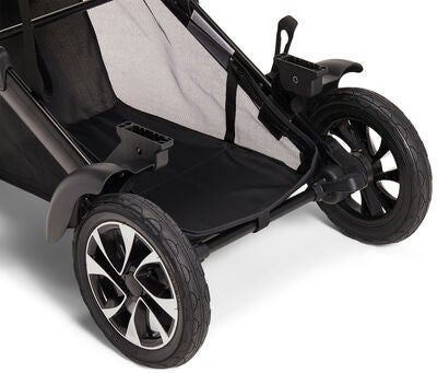 Beemoo Maxi 4 Twin Søskenvogn, Grey Melange/Black