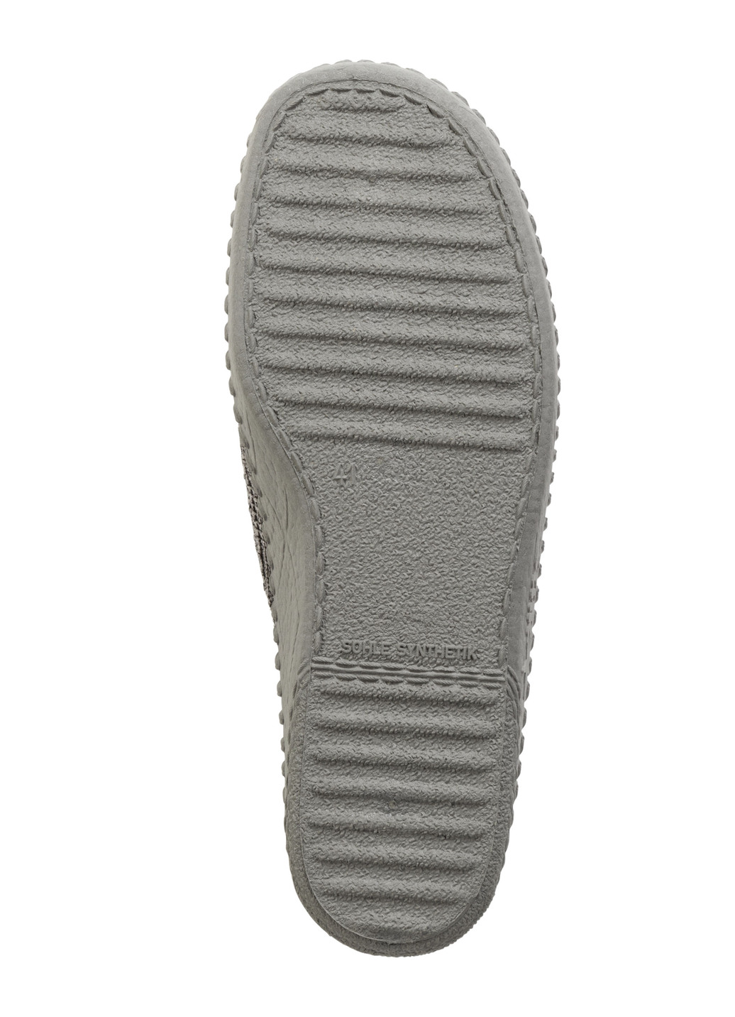 Textil-Pantoffel mit anatomisch geformtem Fußbett