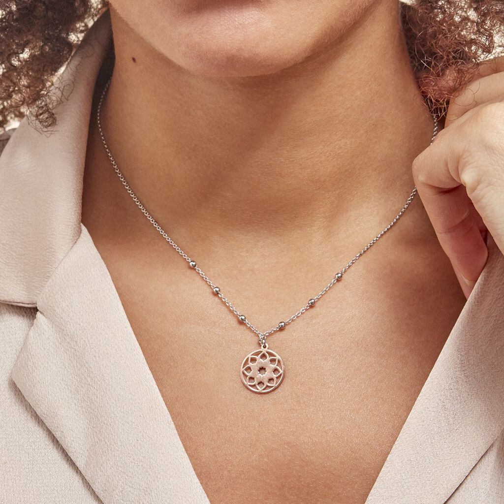 Collier Argent Bicolore Vicencio