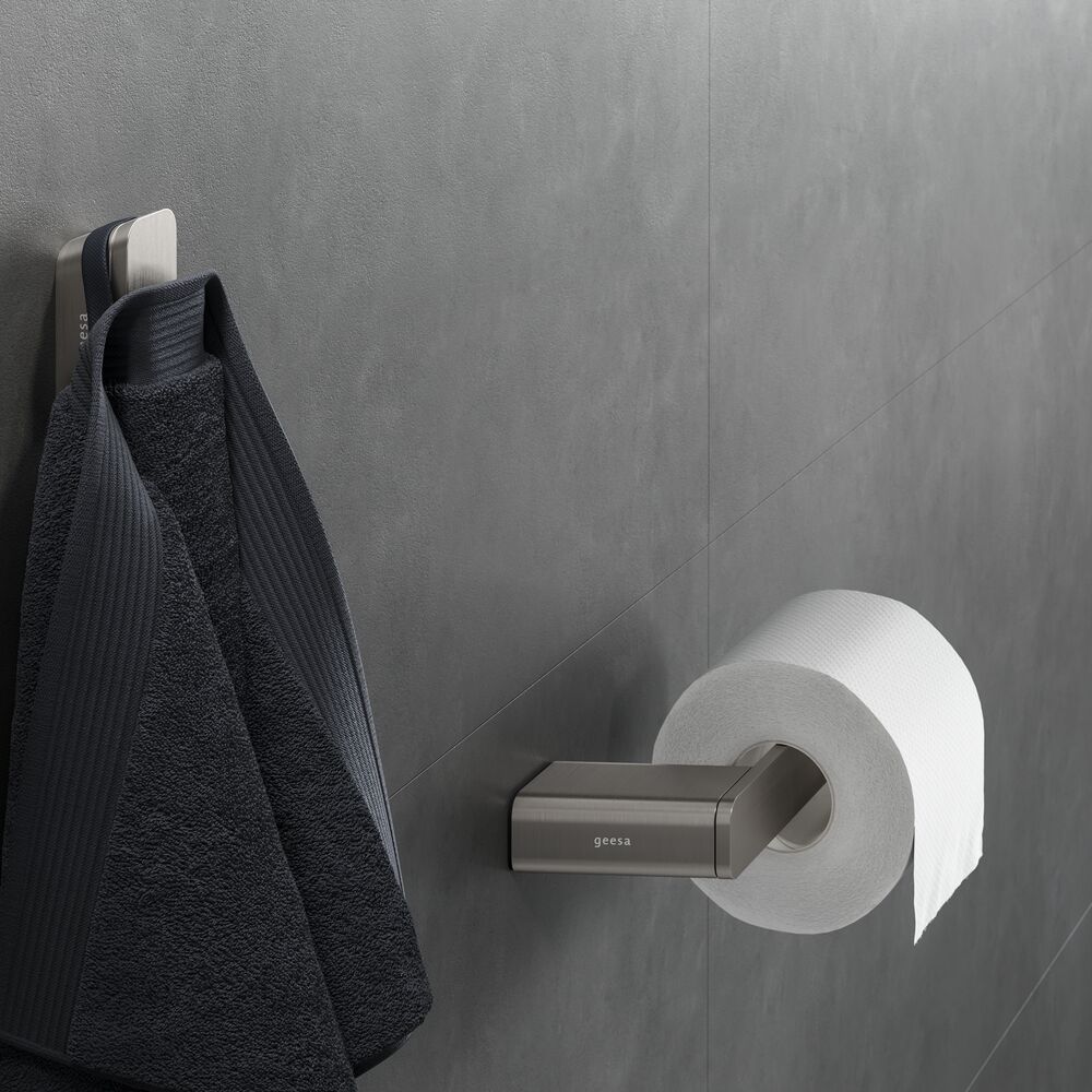 Geesa Shift toiletrolhouder zonder klep RVS geborsteld rechts