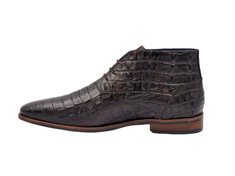 Berkelmans Albardon BLACK/BROWN KROKO