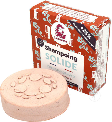 Lamazuna Shampoing Solide À L'Huile D'Abyssinie Aux Notes Pralinées Gourmandes Cheveux Normaux 70g