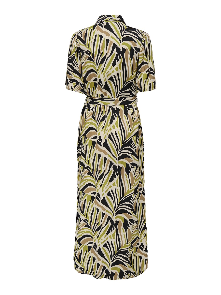 JDY<br>Vestido longo estampado com cinto