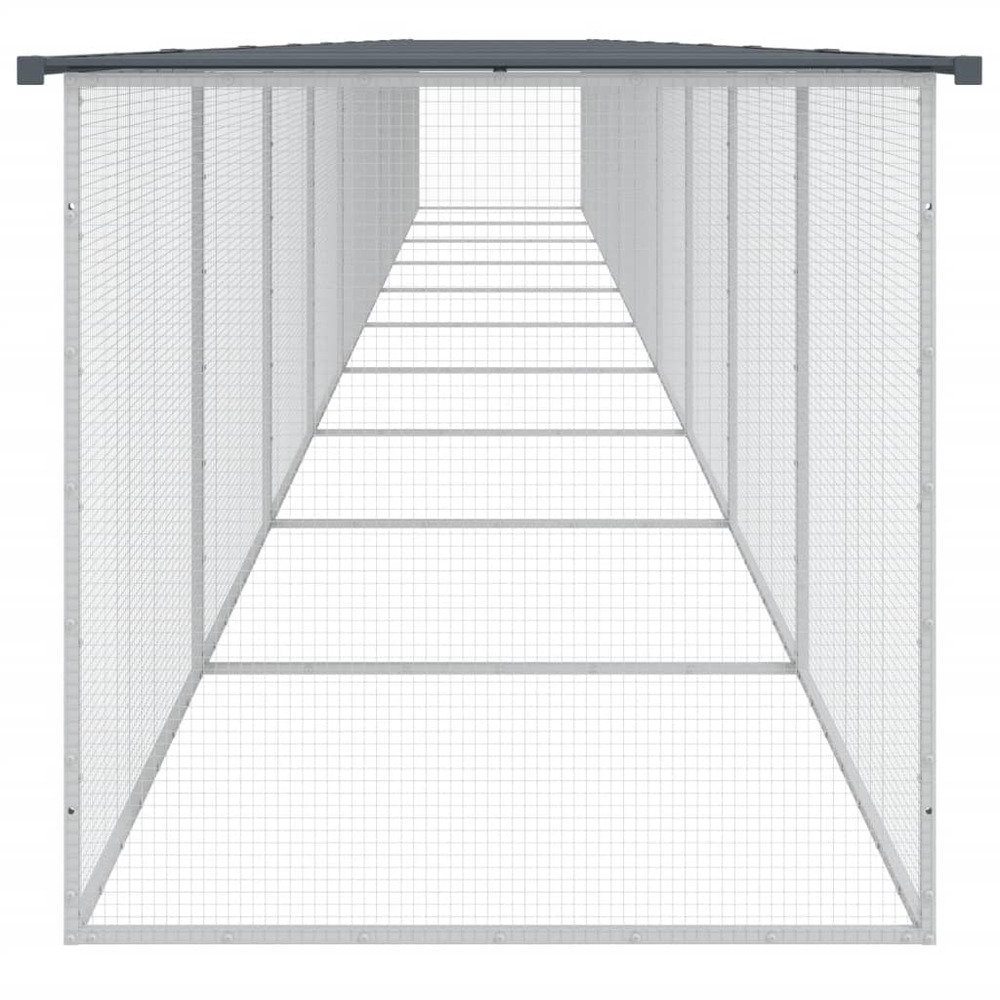 Poulailler avec toit anthracite 1003x98x90 cm acier galvanisé