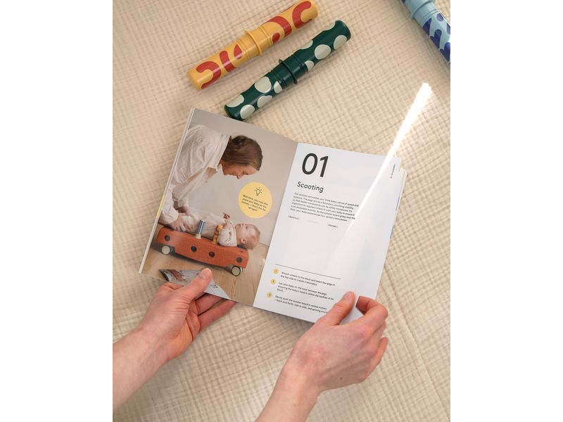 MODU Baby Activity Set Sand Grey / Honey Yellow Spielset für Babys zur Förderung der motorischen Entwicklung