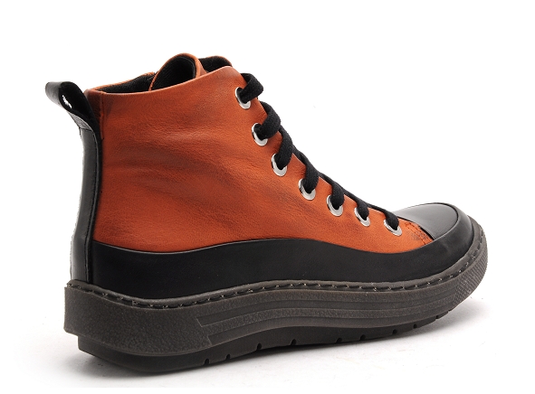Chacal boots bottine plates femme 65172 orange